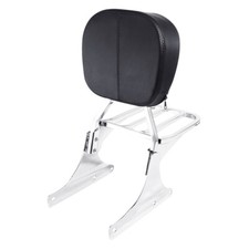 Chrome Sissy Bar Backrest Luggage Rack Fit For Harley Heritage Softail 1984-2017