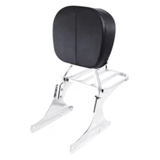 Chrome Sissy Bar Backrest Luggage Rack Fit For Harley Heritage Softail 1984-2017