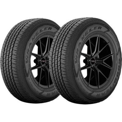 (QTY 2) 225/65R17 Goodyear Wrangler Fortitude HT 102H SL Black Wall Tires