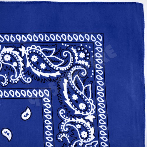 Lot of 3 Pack Paisley Bandana Head Wrap 100% Cotton Scarves - Picture 20 of 23
