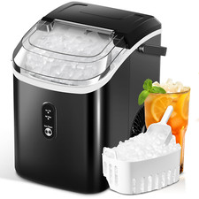 Nugget Ice Makers Countertop with Soft Chewable Pellet Ice, Pebble Ice Maker Mac