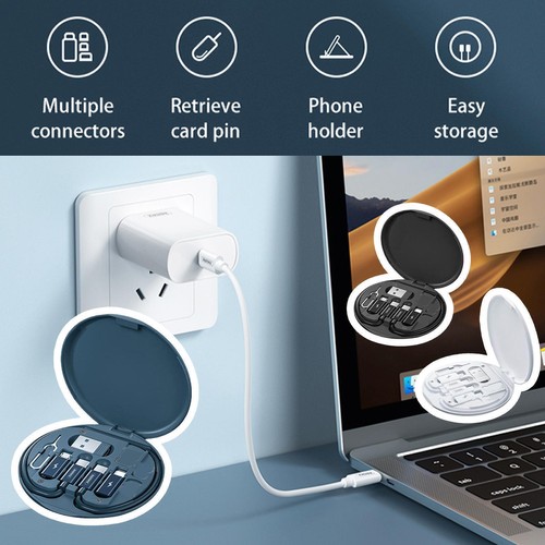 9 in 1 Cable Case 9 in 1 Multifunction Accessories 60W A9I8 Fast Charging U4E7 - Zdjęcie 5 z 15