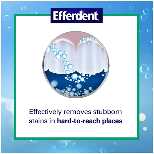 Efferdent Retainer & Denture Cleaner Tablets Minty & Fresh Clean 126 Ct 2 PACK - Picture 6 of 12