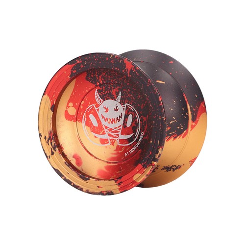(Golden)Unresponsive Yoyo Ball Yoyo Toy Portable Aluminium Alloy 2 Rotate Modes