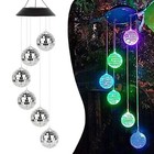 Solar Wind Chimes Outdoor, HeiPen Solar Lights Outdoor Waterproof, Decor for .