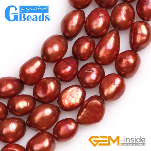 Pink White Purple Freshwater Pearl Rice Beads Jewelry Making 15" 5-6x6-8mm - Picture 94 of 183