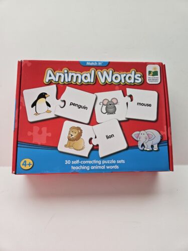 Tier Wörter Match & Learn Puzzlespiel Kreativer Unterricht