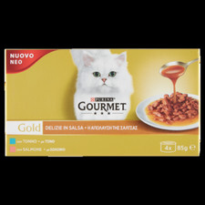 Gourmet Gold Delizie In Salsa Tonno E Salmone 4x85gr