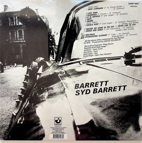 SYD BARRETT- Self Titled 1970 Album LP (NEW* 2014 Reissue Vinyl 180g) Pink Floyd - Picture 3 of 3