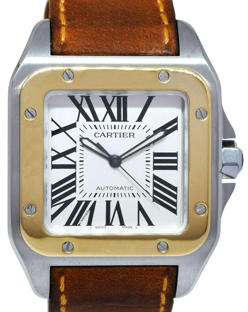 cartier gold watch mens