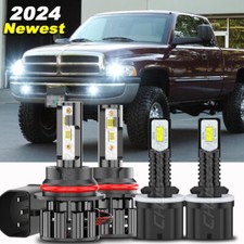 For Dodge Ram 1500 2500 3500 1994-2001 Led Headlight Highlow Fog Lights Bulbs