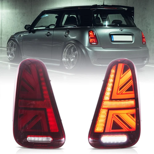 VLAND LED Red Tail Lights For 2001-2006 BMW Mini Cooper R50 R52 R53 Rear Lamps - Picture 1 of 16