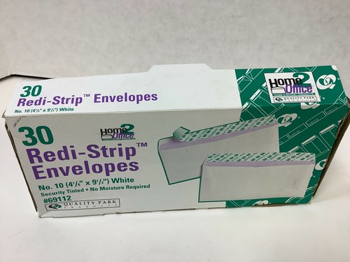 Quality Park Redi Strip Security Tinted Envelope, #10, 4 1/8 x 9 1/2" 30CT - Picture 2 of 4