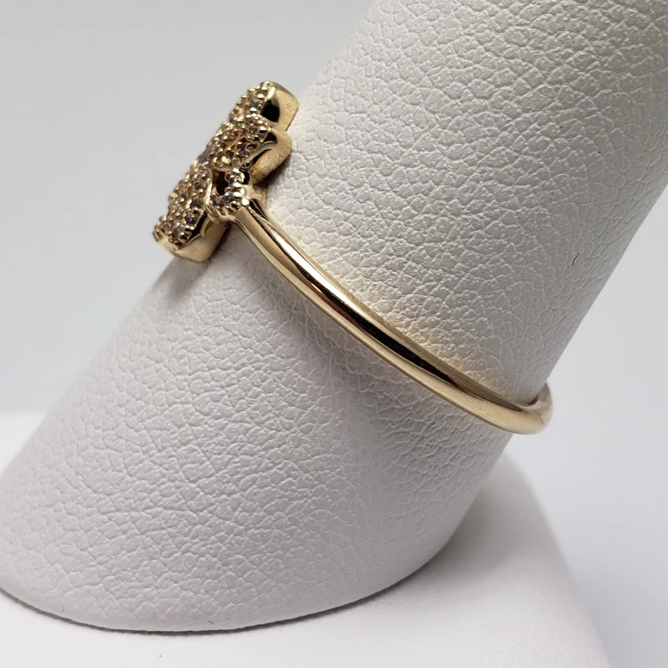 Pandora 14k Yellow Gold Lace Botanique Ring Band 150182CZ Euro 60 / US 9 - Image 3 of 4