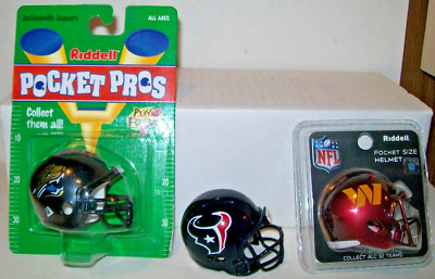 NFL RIDDELL POCKET PRO FOOTBALL HELMETS - NIP - LOT OF 3 | eBay