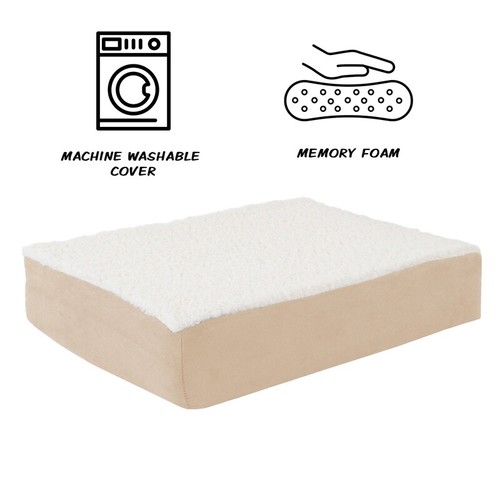 Orthopedic Memory Foam Pet Bed Waterproof Plush Dog Cat Bed Non-Slip Cover New - Picture 3 of 7