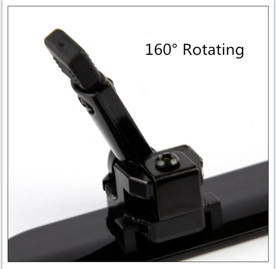 Accesorios de alerón de escobilla limpiaparabrisas 2 piezas para soporte de limpiaparabrisas de coche Foto 2 de 4