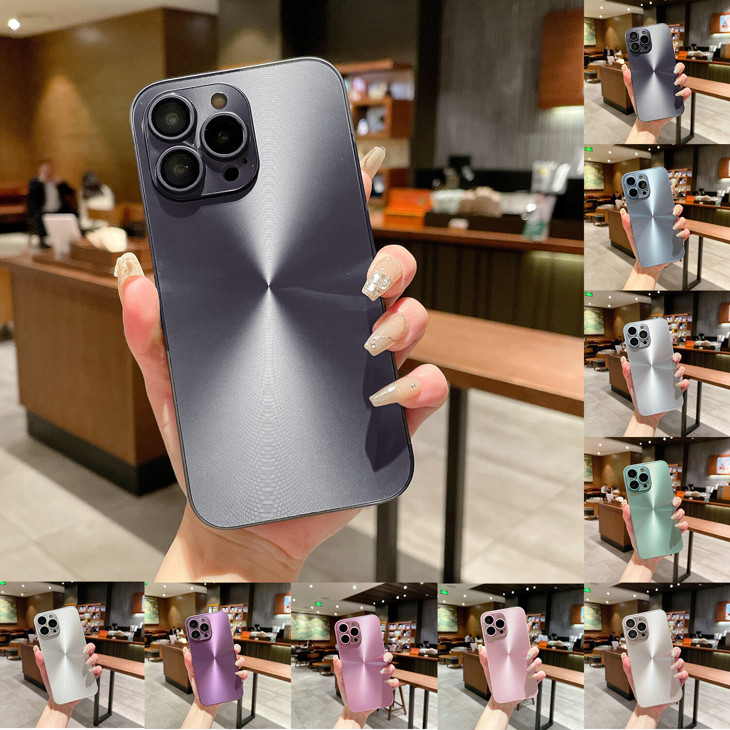 For iPhone 15 14 Pro Max 13 Pro 12 11 PET Case Camera Lenses Shockproof Cover-image