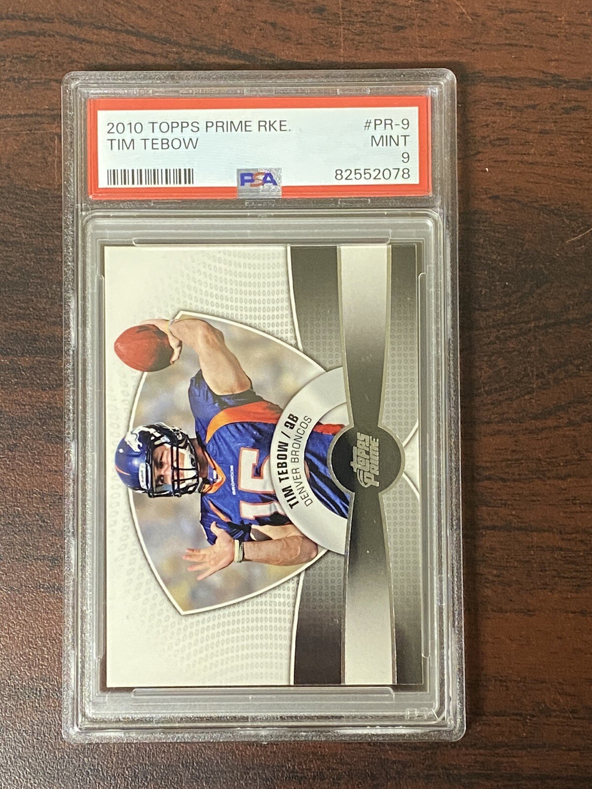 Tim Tebow Topps Prime Rookie #PR9 Base