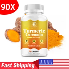 2000mg Turmeric Curcumin Highest Potency 95% with BioPerine Black Pepper Extract