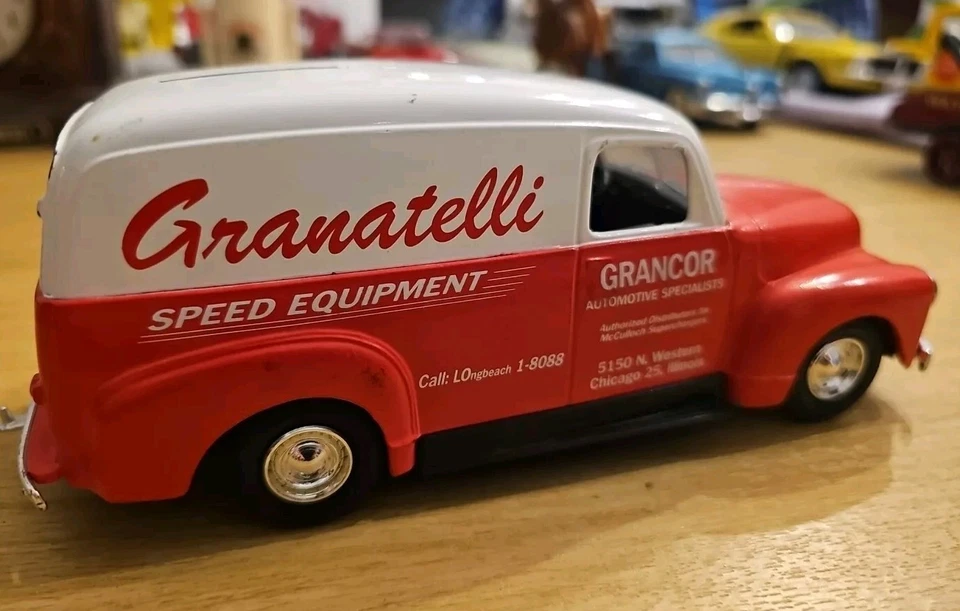 ERTL 1951 GMC PANEL VAN #12  ANDY GRANATELLI SPEED EQUIPMENT  STOCK# B517 - Image 2 of 4