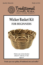 Traditional Craft Kits Wicker Basket Weaving Kit for Beginners - Weave Kit for K