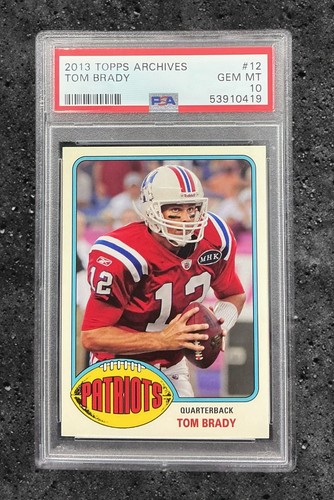 Tom Brady #12 — 2013 Topps Archives football card