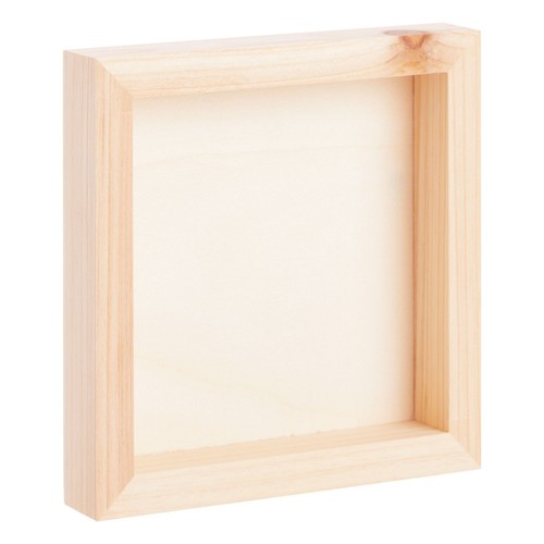 6 Pack Unfinished Wood Canvas Boards for Painting, 6x6 Wooden Panels for Crafts - Picture 11 of 12