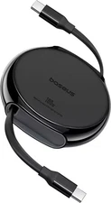 Baseus - Free2Pull 100W Retractable USB-C Cable w/ Magnetic Connectors Fast C...