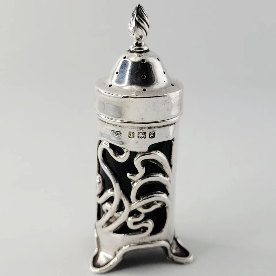 1906 - ART NOUVEAU - SALT CELLAR - PEPPER SHAKER - CRUET SET - ARTS & CRAFTS - Image 4 of 4