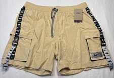 Nike Swim Men's 7" Logo Tape Cargo Swim Trunks Team Gold Sz XL NESSD500-714 72