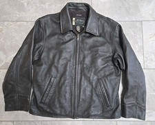 Vtg Eddie Bauer Legend Stine Leather Jacket Womens Med Tall Black Full Zip Lined