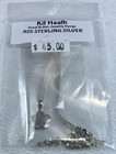 Kit Heath Sterling Silver Alphabet Flower Initial p Necklace 12-14″ NWT Gift Box — photo 6
