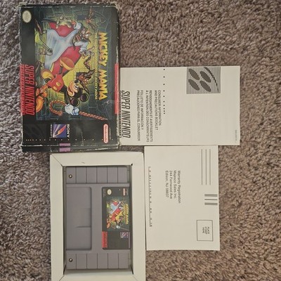 Mickey Mania - Super Nintendo BOX INSERT GAME (NO MANUAL)