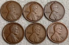 1917S 1918S 1919S + 17D,18D,19D-6 Lincoln Wheat Cents-VG/Better-SEE DESC Lot 3