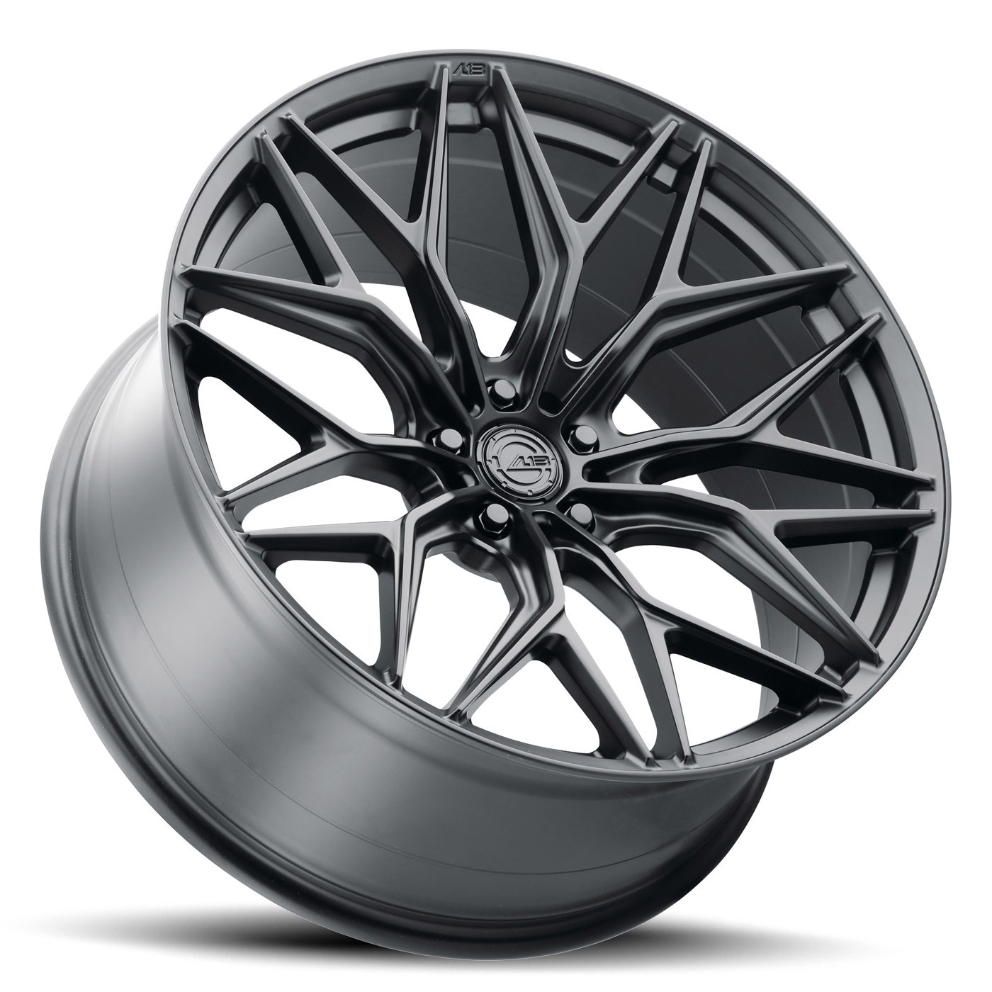 22" AL13 FR80 Black 22x9 22x10.5 Concave Wheels Fits Bentley Continental