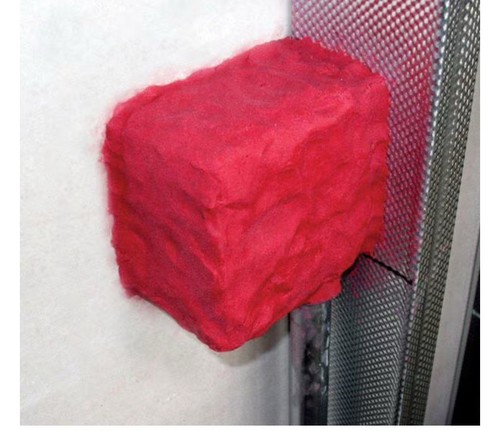 Fire Barrier Putty Pad, 9x9 In., Red Box Of 20 - Picture 2 of 4