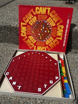 VTG 1980 PARKER BROTHERS CAN'T STOP BOARD GAME NO. 122 COMPLETE