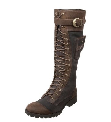 Timberland Earthkeepers Atrus Rugged Snap Brown Leather Lace-Up Women s Boots