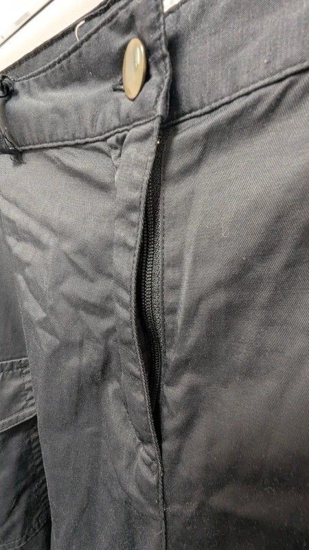 Tall The Look Black Ruched Cargo Trousers UK 12 Y2K Utility Drawstring image 4