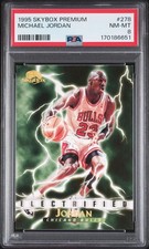 1995 SKYBOX PREMIUM #278 MICHAEL JORDAN PSA 8