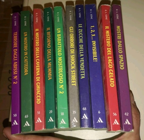 Lotto 10 Pezzi Vintage Piccoli brividi Mondadori Stine R. L. Usato Italiano - Foto 1 di 2