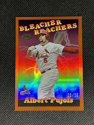 2025 Topps Update Series - Bleacher Reachers Albert Pujols #BR-12 Orange /25