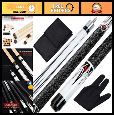 58'' Maple Billiard Pool Cue Stick - 2-Piece, 19/20/21 oz, Perfect for Players