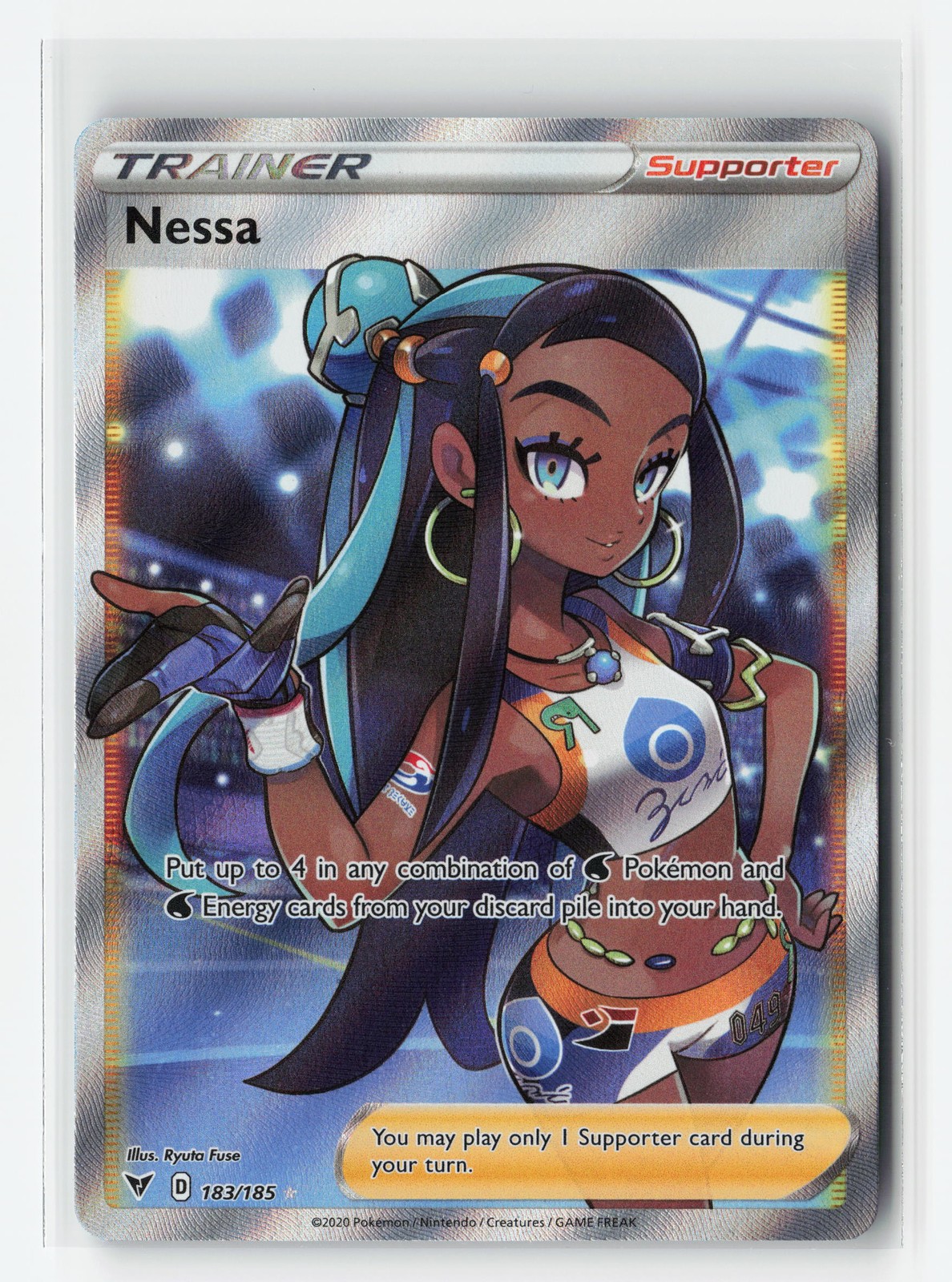 NESSA 183/185 VIVID VOLTAGE FULL ART POKEMON TCG LP
