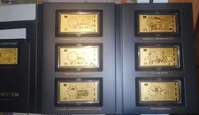 25 JAHRE DEUTSCHE EINHEIT - 6 Goldnoten (je 0,5g 999 Gold), PP - DEUTSCHLAND