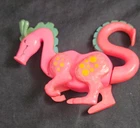 VTG 1974 Fisher Price Little People Playset Castle #993 Pink Dragon Figure