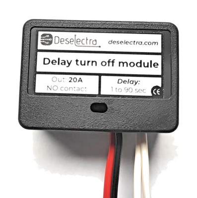 12V Delay OFF Timer Relay 0-90s 20A Small Universal Car Switch Module Kit