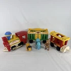 Vintage Fisher Price Circus Train #991 Engine Animals