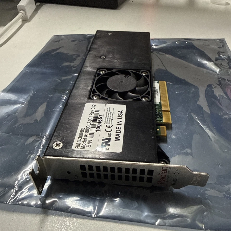 Radian RMS-300/8G PCI-e x8 8GB NVRAM Accelerator Edge Card 800002-001 Rev C02 - Image 3 of 4